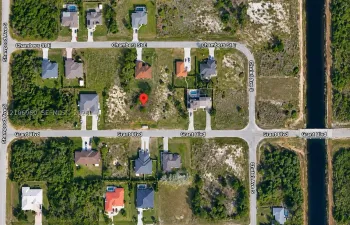 Aerial Map. Satellite imagery indicating the location of the property