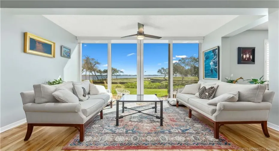 Extended Living area with River Views