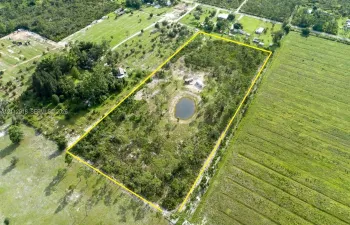 Expansive acreage featuring mature trees, natural vegetation, and an on-site pond