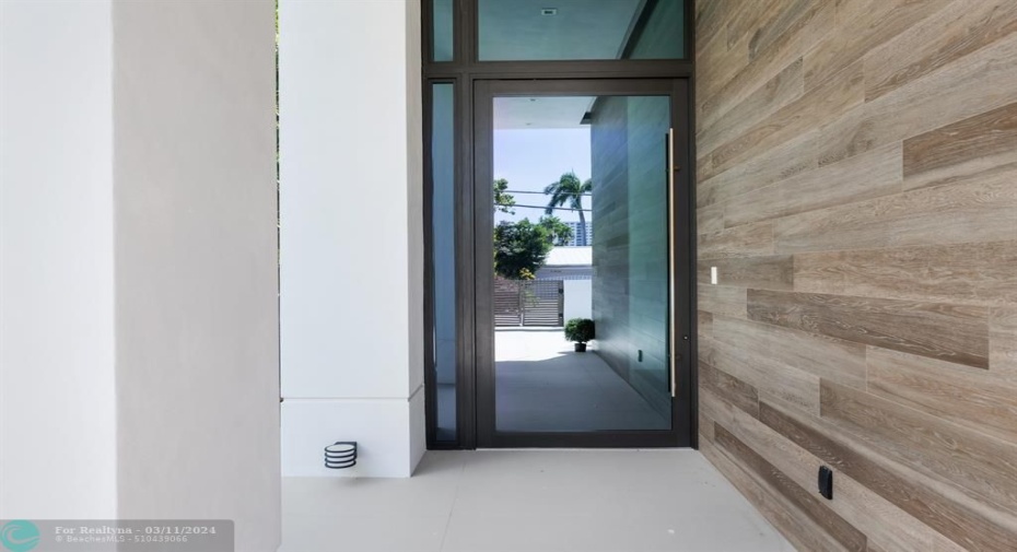The Courtyard Entry Provides Privacy & Security