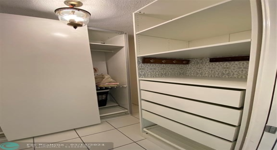 Ample Storage Space at Master Walking Closet