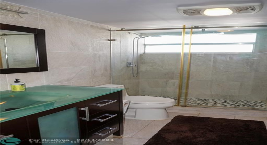 Luxury Bathroom with Rainfall Shower Head  System