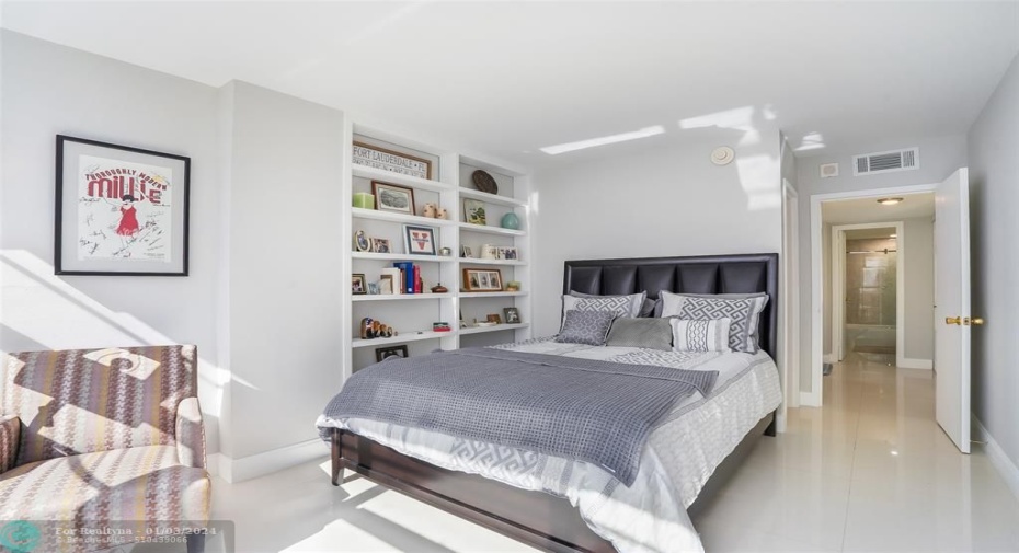 Light filled guest bedroom