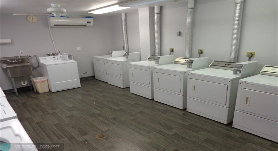 Large laundry room, ability to hook up in unit.