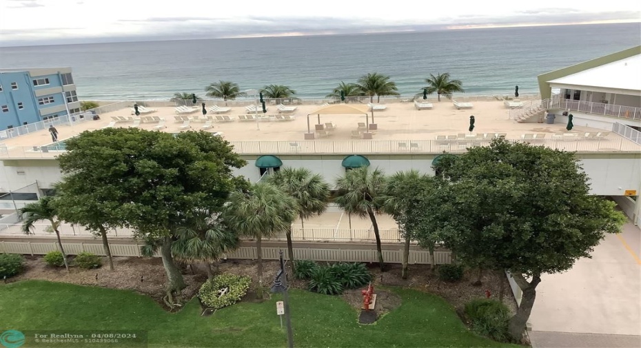 View of Ocean and North pool deck