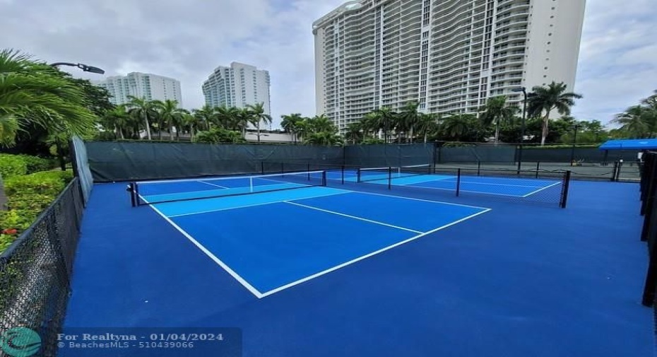 Hard tru and pickleball courts are fantastic