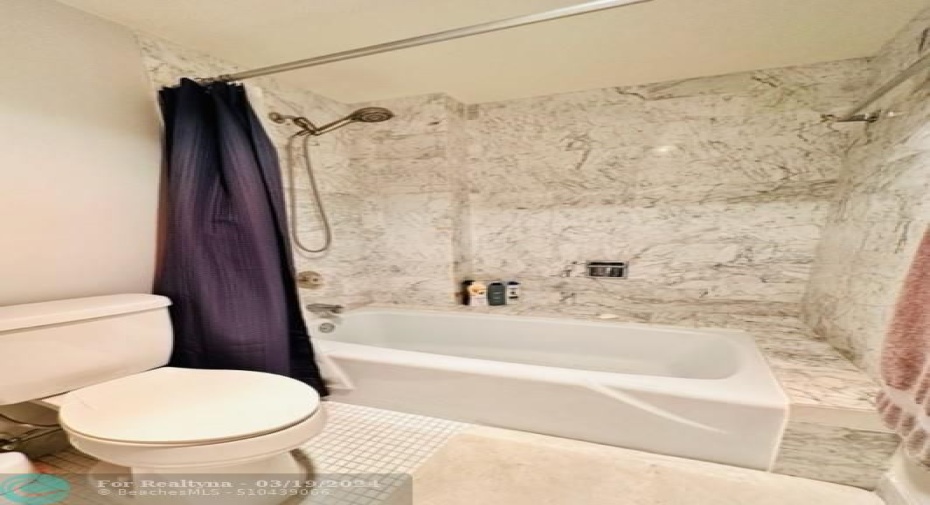 master bathroom tub/shower