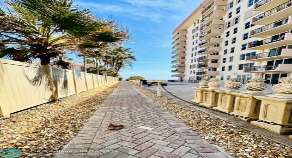 private beach entry on East side of A1A
