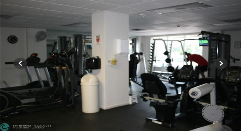 One of two well equipped GYMS