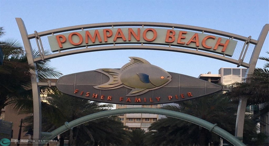 Entrance to Pompano Beach Pier