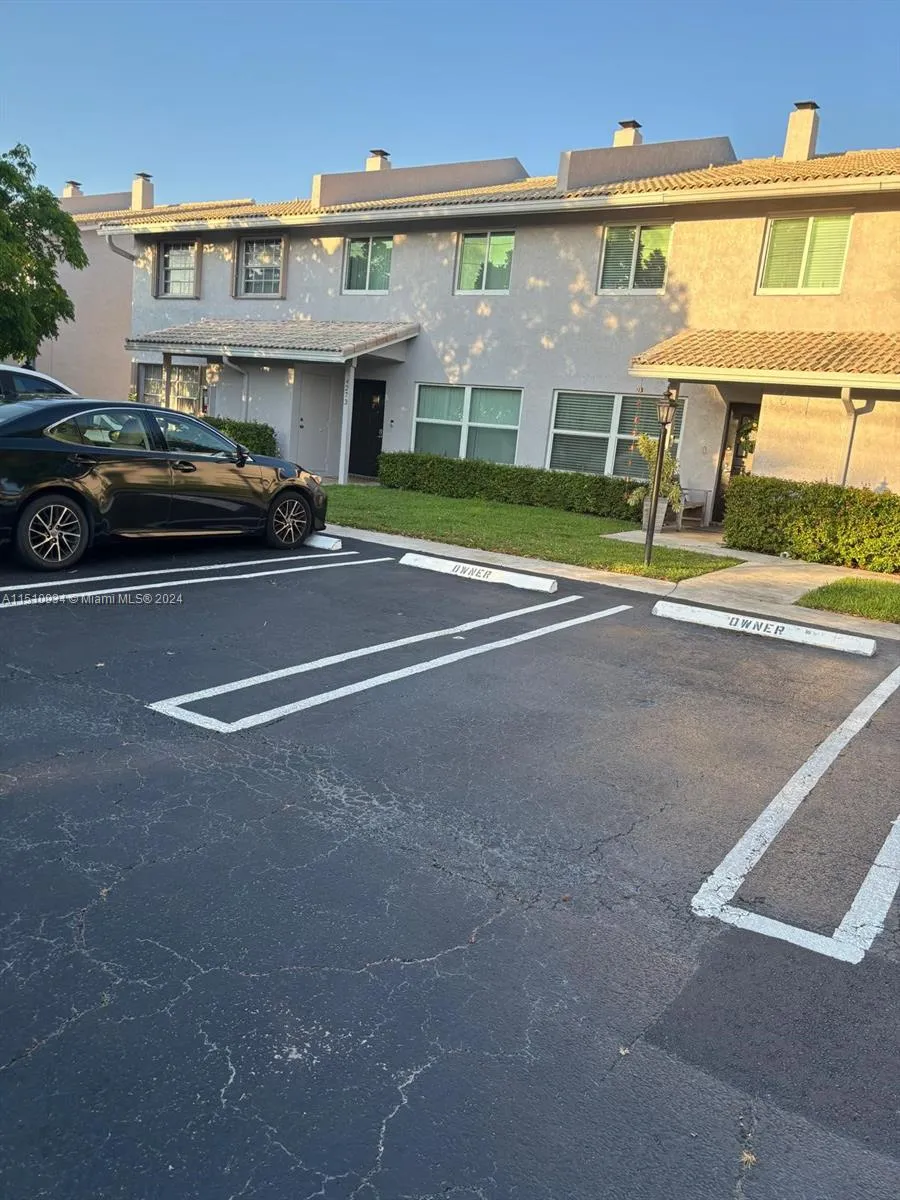 Two assigned parking spaces in front of the entrance of your new home.