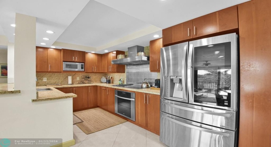 Kitchen with High End Stainless Steel Appliances