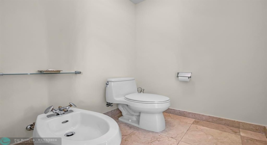 Master Bathroom with separate toilet and bidet