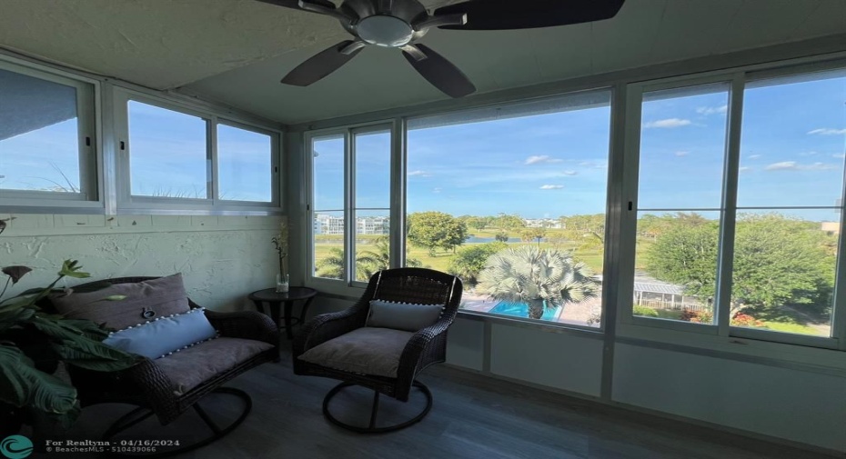 Beautiful Pool Golf Views In this top floor unit with additional storage closet