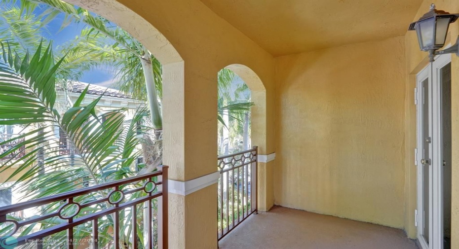 3rd floor balcony off of master bedroom.