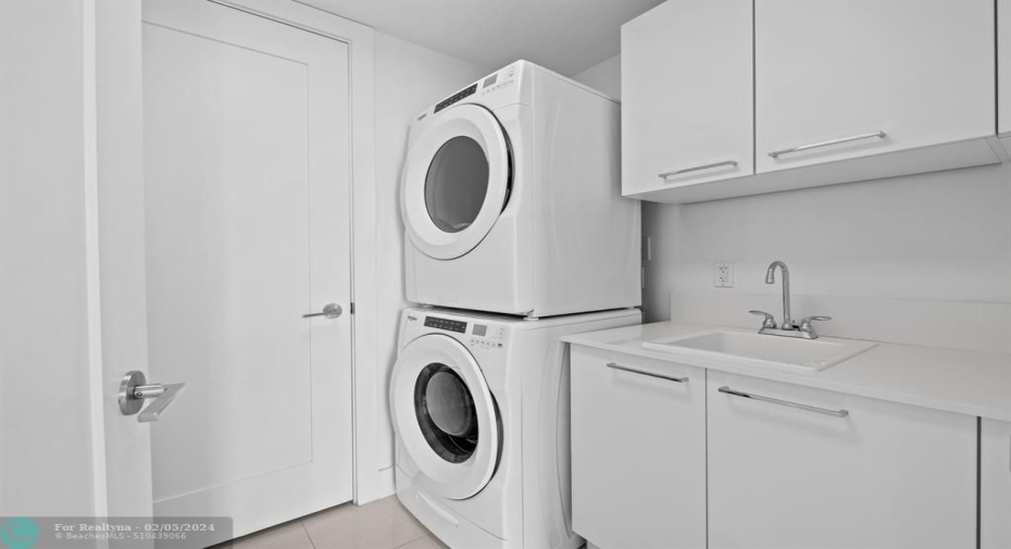 WASHER/DRYER  ... UTILITY SINK,CABINETS AND COUNTER