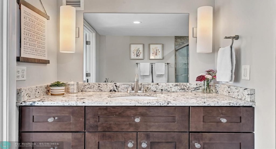 Private Master Bath-Large Vanity