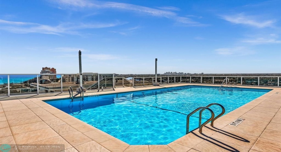 Rooftop Heated Pool with Outstanding Ocean, Intracoastal & City Views!