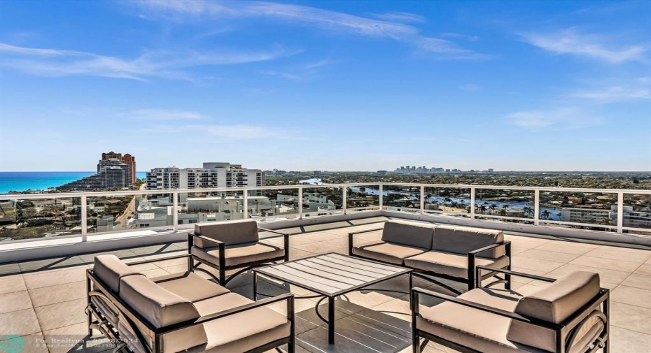 Rooftop Sundeck with Outstanding Intracoastal & City View!
