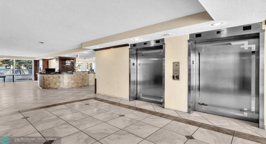 Security Desk & Elevators