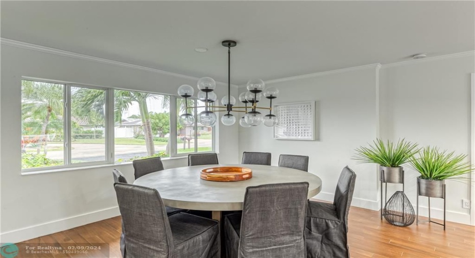 Open Layout Dining Room that seats 8