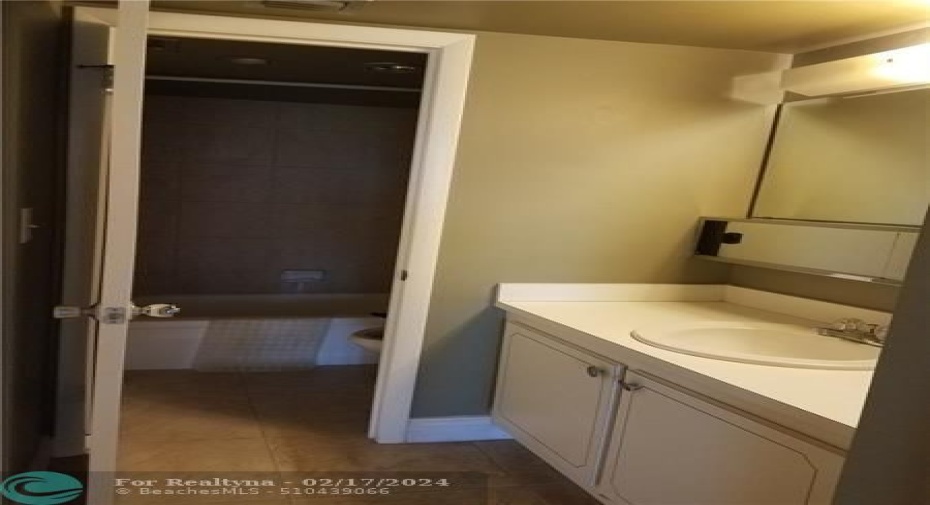 Separate Vanity area  from Master Bath