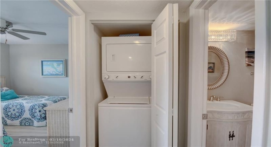 Laundry Washer and Dryer in Condo Unit