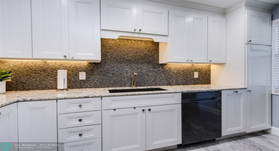 QUARTZ COUNTERTOP & STONE BLACKSPLASH