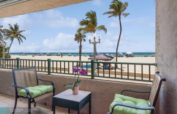 Your direct beach-oceanfront private patio