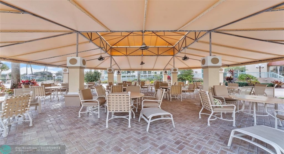 Covered Clubhouse Patio