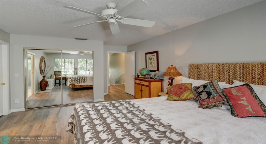 Master Bedroom with 2 Large closets. One is a very deep walk in.