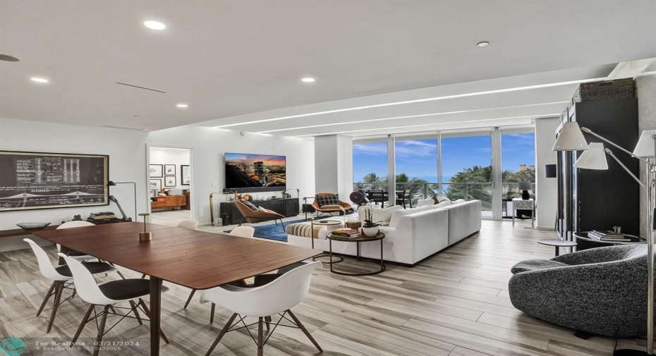 Dining Room & Living Room