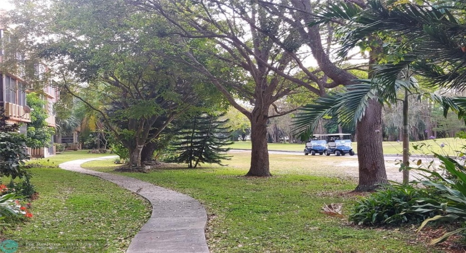 Community Walk path along golf course