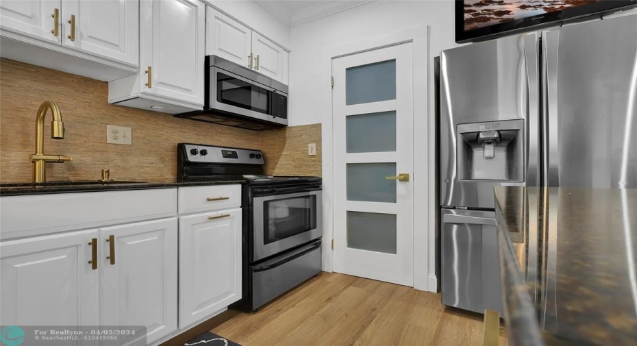 Pantry and Beautiful Fridge