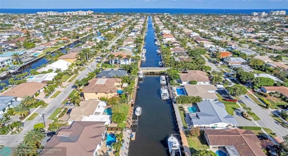 Enjoy this waterfront home in desirable Lighthouse Point
