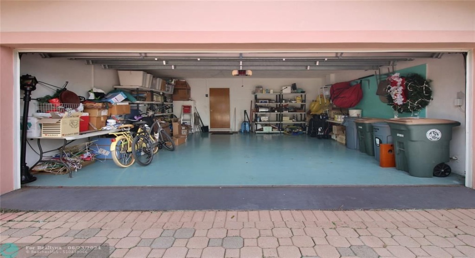 Large 2-car garage