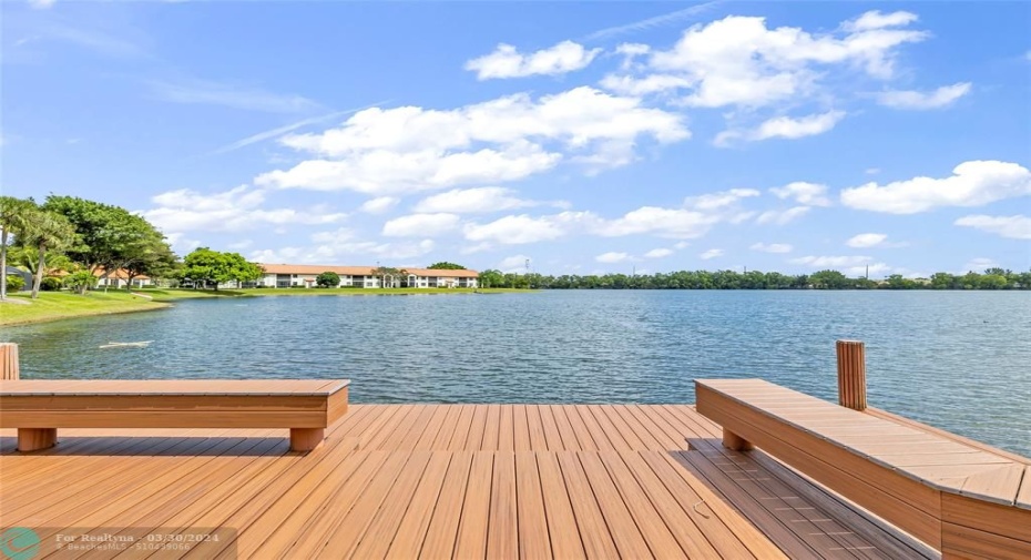 Lake and deck