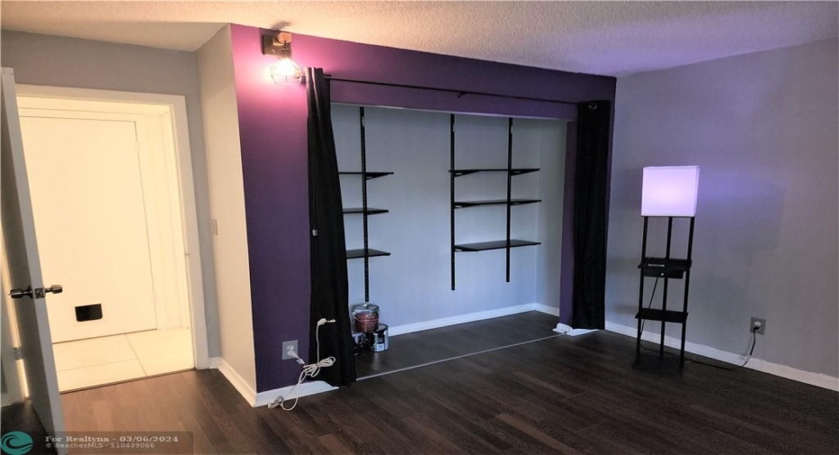 Bedroom 2 closet with sturdy shelves