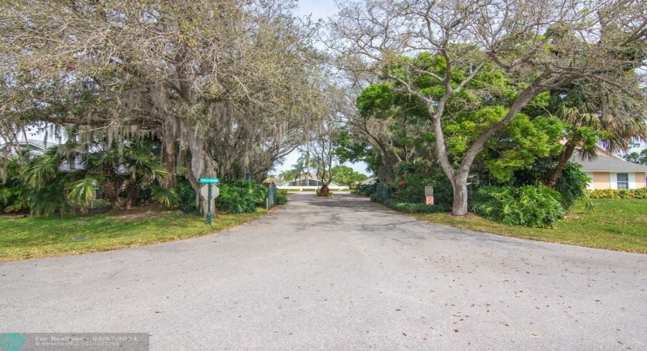 Entrance into the neighborhood