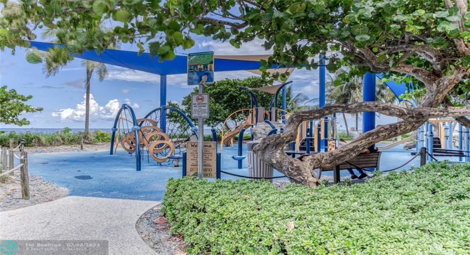 Pompano Beach's Playground and Fitness Center on the Beach