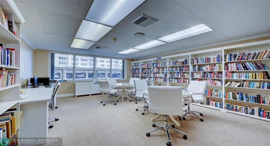 Lending library and business center