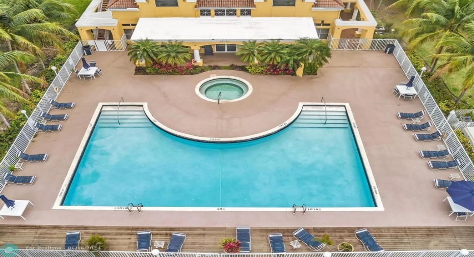 Aerial of the Pool