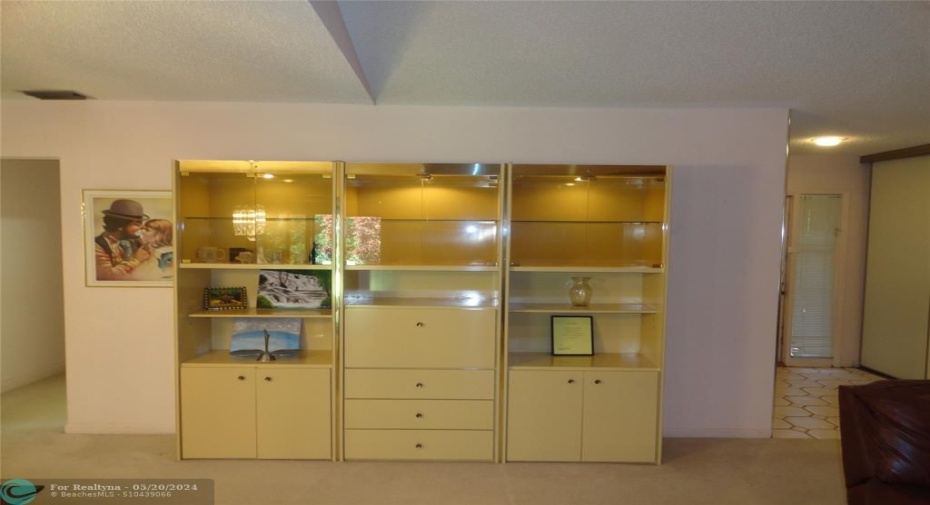 Built in wall unit
