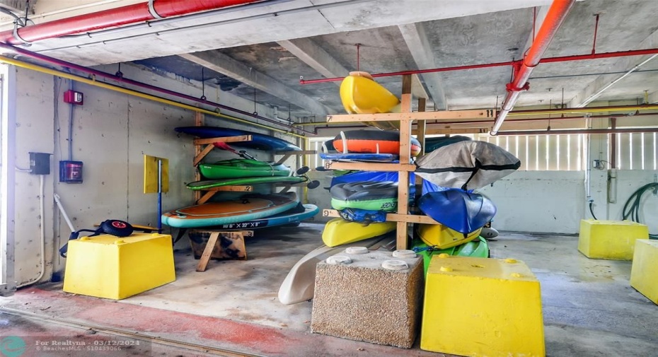 Kayak and SUP storage