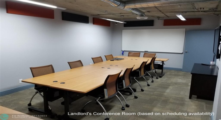 scheduled conference room