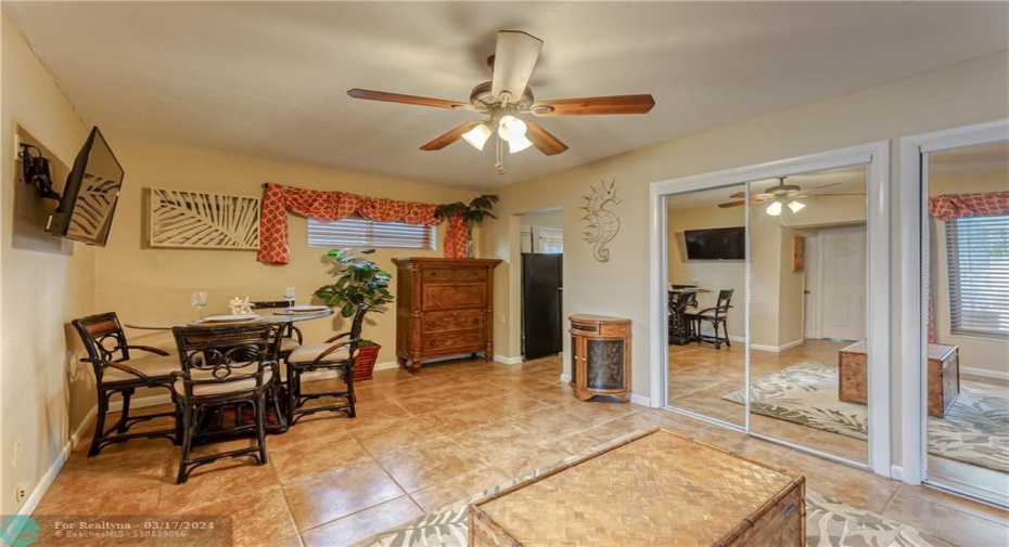 Guest house dining area