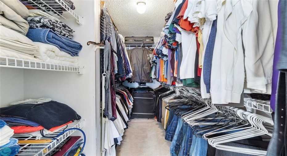 Primary walk-in closet