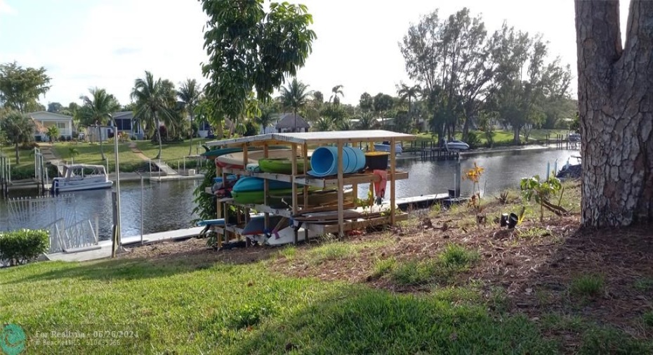 Kayak and paddle board storage