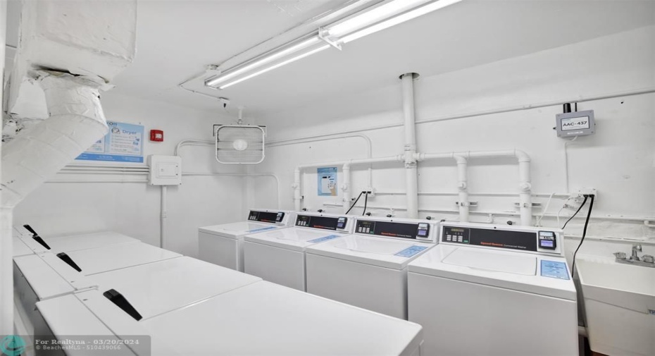 LAUNDRY ROOM LOCATED AT THE 4TH FLOOR OF THE BUILDING