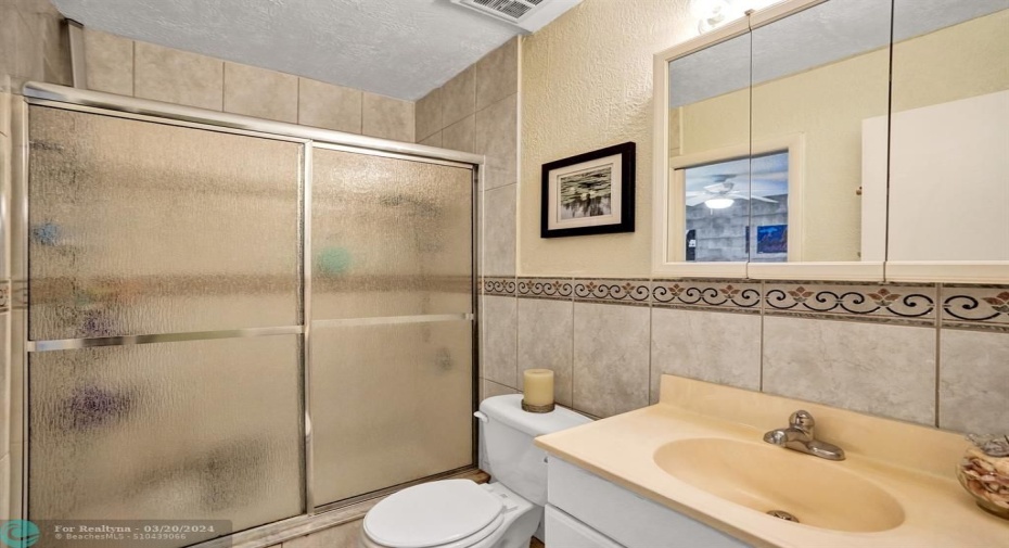 Second bathroom with shower.